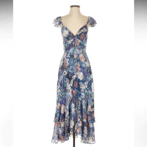 Hutch Dresses & Skirts - WORN ONCE - HUTCH for Anthropologie Ruffle Floral Maxi Dress